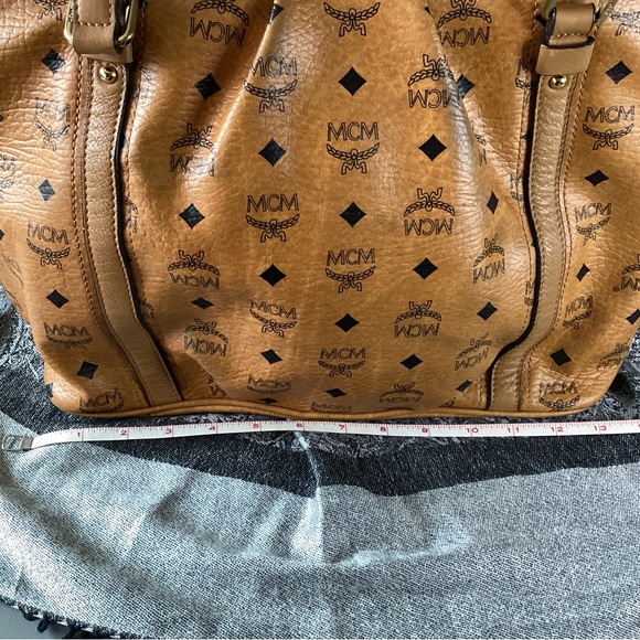 MCM Visetos Shoulder Bag in Cognac EUC - Picture 13 of 14